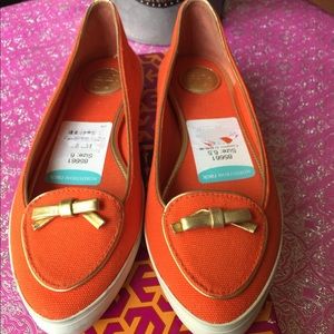 Tory Burch Orange Flats
